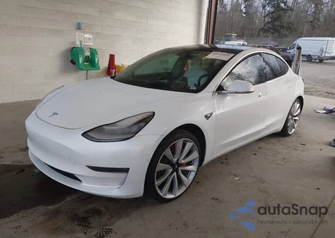 2019 Tesla Model 3 Long Range/Performance from USA, damaged, VIN 5YJ3E1EB9KF514450